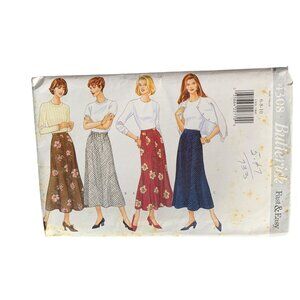 Butterick 4308 Fast & Easy Sewing Pattern For Women's Skirts Sizes 6-8-10